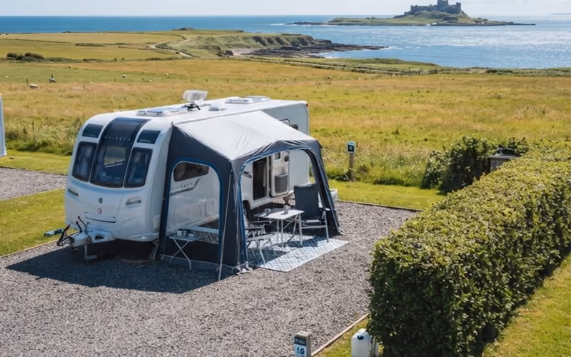 Hardstanding and touring pitches at Haven Crags
